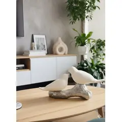 GENERICO - Adorno Pajaritos Romanticos 37x9x20cm