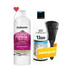 BABARIA - Duo Shampoo Cebolla más Une Brasiliana + Regalo