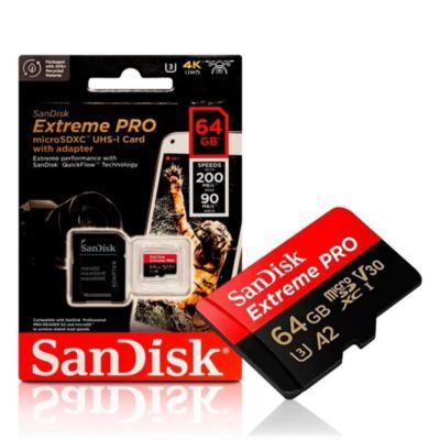 Memoria MICRO SD EXTREME PRO 64GB de 200mbs