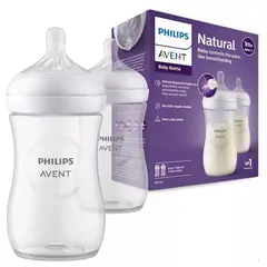 AVENT - Biberon Anticólico Anti-goteo Natural 3.0 260 Ml 2 Uni