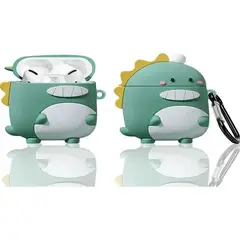 GENERICO - FUNDA AIRPOD DINO MACHO SILICONA