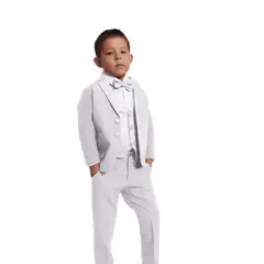 GENERICO - TERNO BLANCO PANTALON CHALECO SACO Y CORBATA MICHI