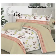 CUTE - JUEGO DE SÁBANAS QUEEN