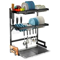 INSPIRA - Escurridor Organizador de Platos de Cocina 65 cm 2 niveles