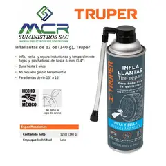 TRUPER - INFLA , REPARA Y SELLA LLANTAS 12 oz (340 g) x 2und