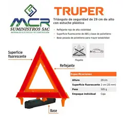 TRUPER - Triangulo de seguridad reflejante plegableTRUPER