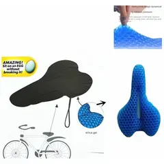 OEM - ASIENTO COJIN GEL PARA TODO TIPO DE BICICLETA CON FUNDA