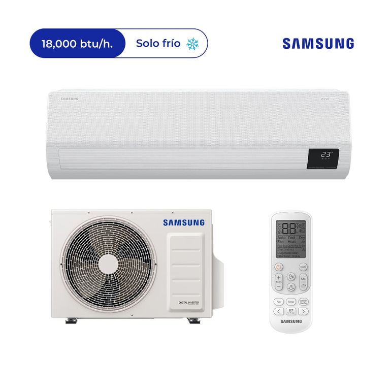 Aire Acondicionado Split Pared Windfree de 18000 BTUH Frío