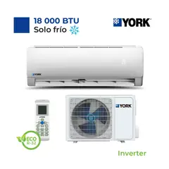 YORK - Aire Acondicionado Split Pared de 18000 BTUH Inverter Frío Solo