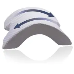 GENERICO - Almohada multifunción rígida viscoelástica de brazo arqueado.