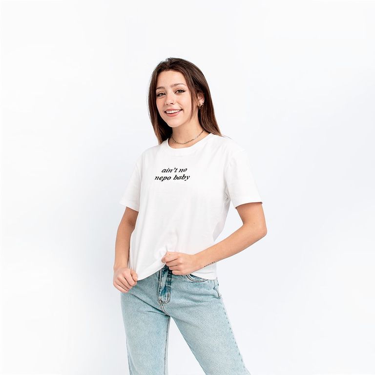 POLO BASIC TEXT PARA MUJER