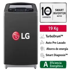 LG - LAVADORA CARGA SUPERIOR SMART INVERTER 19KG