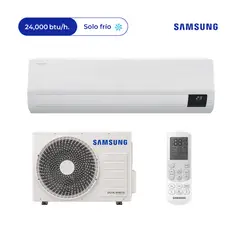 SAMSUNG - Aire Acondicionado Split Pared Windfree de 24000 BTUH Frío Solo