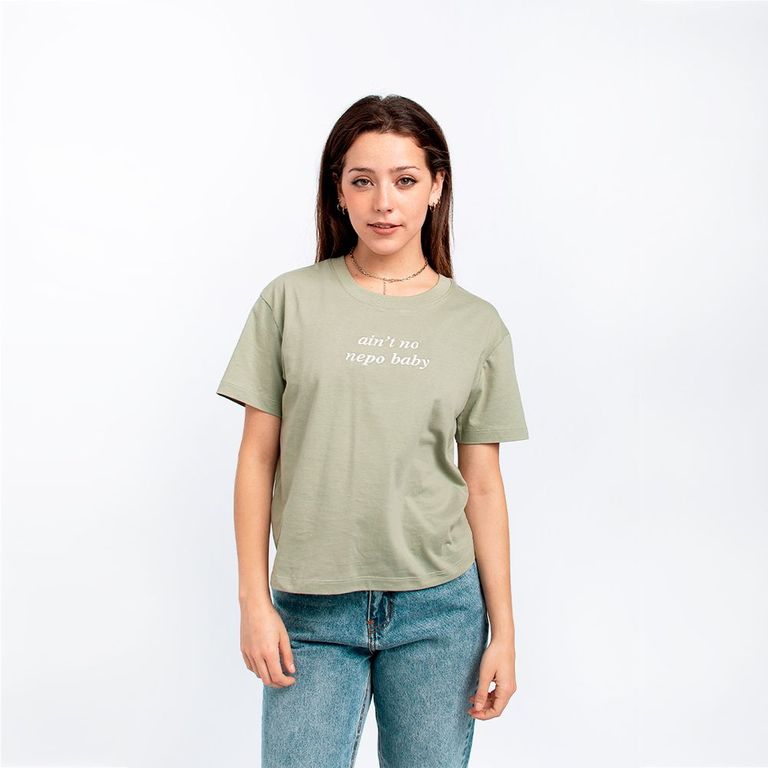 POLO BASIC TEXT PARA MUJER