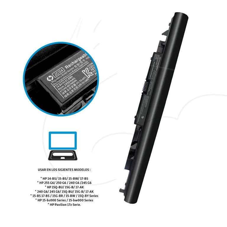 Batería Hp Jc04 Jc03 240 G6 Hp 250 G6 Hp 255 G6 15-bs 15-bw