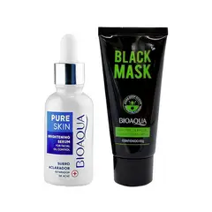 BIOAQUA - Mascarilla Negra + Serum Antiacne Pure Skin