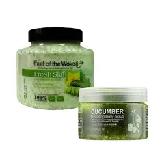 BIOAQUA - Crema Corporal Exfoliante de Pepino + Crema Corporal Exfoliante de Pepino Wokali