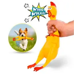 GENERICO - Juguete Pollo Chillon para Perros - Mediano