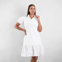 TEILOR - VESTIDO CORTO FALDA GLOBO CASUAL