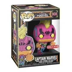 FUNKO - Capitana Marvel Black Light Pop 908 Exclusivo