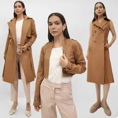 TEILOR - GABARDINA CON CROPPED MUJER