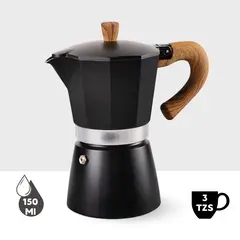 GENERICO - CAFETERA ITALIANA 3 TAZAS NEGRO