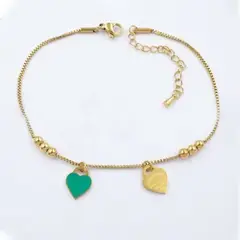 SHOPSMART - Tobillera Corazon Tiffany en Acero
