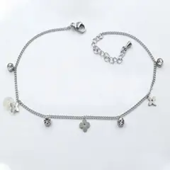 SHOPSMART - Tobillera Zircon en Acero