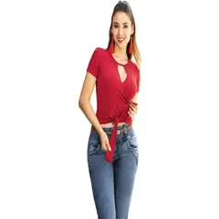 TANSY - Pantalón Jean para mujer - Adelina - Old Blue
