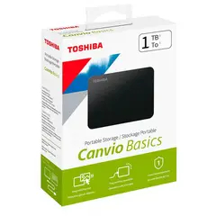 TOSHIBA - Disco Duro Externo Canvio Basics Almacenamiento Confiable 1Tb