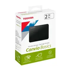 TOSHIBA - Disco Duro Externo Canvio Basics Almacenamiento Confiable 2Tb