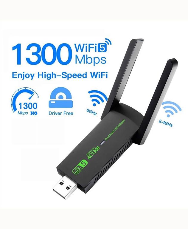 Tarjeta De Red Inalámbrica Doble Banda 5g 2.4g Usb 3.0