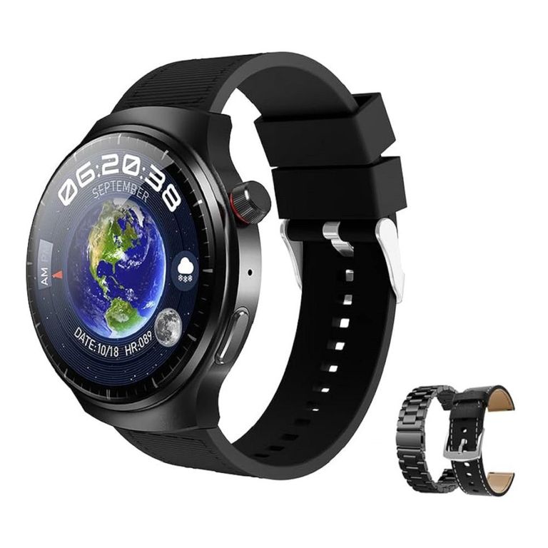 SmartWatch HW6 Max con 3 correas - Negro
