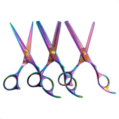 GENERICO - Juego de Tijera Tornasol Entresacar Pulir y Corte