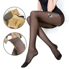 GENERICO - Panty Efecto Piel con Piel Micropolar Traslucido