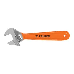 TRUPER - Llave francesa ajustable 8 cromada mango de PVC
