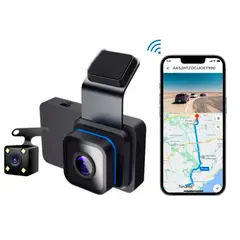 GENERICO - Camara de Grabación Seguridad Auto Delantra y Trasera DVR