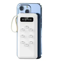GENERICO - Power Bank Portátil Multipuerto con sujetación por succión 10000mAh