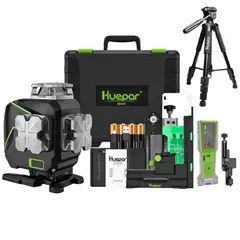 HUEPAR - Combo Completo Nivel láser verde s04cg 16 líneas (2024)