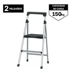 TRUPER - Escalera tubular plegable 2 peldaños de aluminio