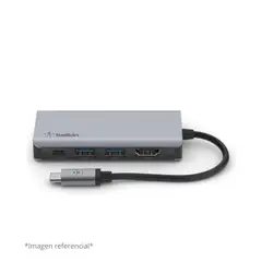 BELKIN - Adaptador multipuerto USB-C 4-in-1USB-C PD 3.0 2 USB-A