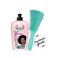 SKALA - Crema De Peinar 3En1 Crespo Divino Reconst 250Ml más Peine Regalo