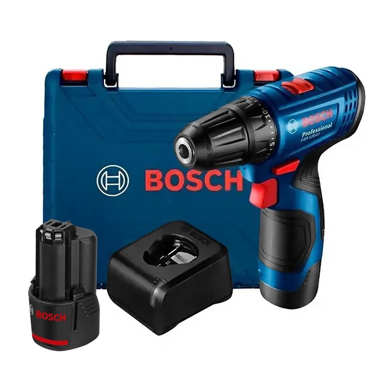 Taladro Gsr 120 Li + 2 Baterías + Cargador + Maleta