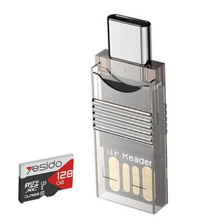 Adaptador Lector De Memorias Microsd - 2en1 USB y Tipo C -