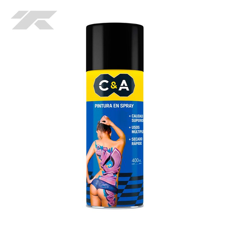 Pintura en Spray 400ml Negro Mate