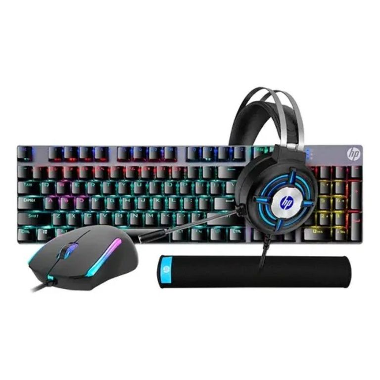 Combo GAMER 4 en 1 (Teclado+Mouse+Audífonos+Mouse Pad) GM3000