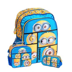 SCOOL - SET MOCHILA MAGIC 3D MINIONS