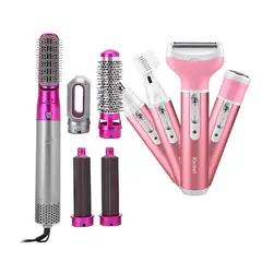 KEMEI - Afeitadora Femenina 4 en 1 + Cepillo Multifuncional 5 en 1