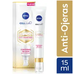 NIVEA - Contorno de Ojos Antiojeras Luminous 630 Antimanchas - Tubo 15ml