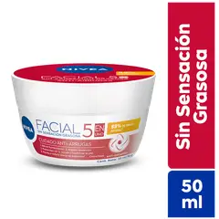 NIVEA - Crema Hidratante Facial 5 en 1 Cuidado Anti-Arrugas 50ML